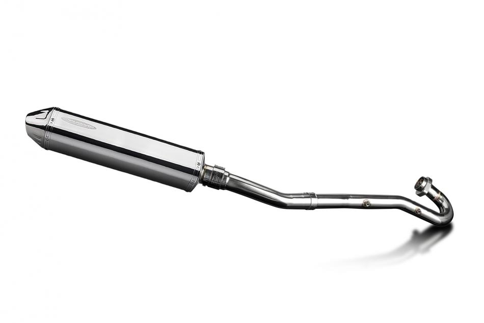 Kawasaki KLR650A 1987-2007 Echappement Complet Silencieux 420mm Tri-Ovale Inox