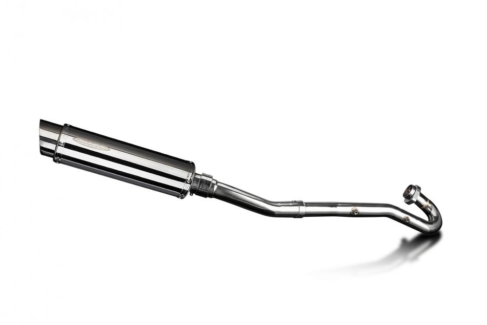 Kawasaki KLR650A 1987-2007 Echappement Complet Silencieux 350mm Rond Inox