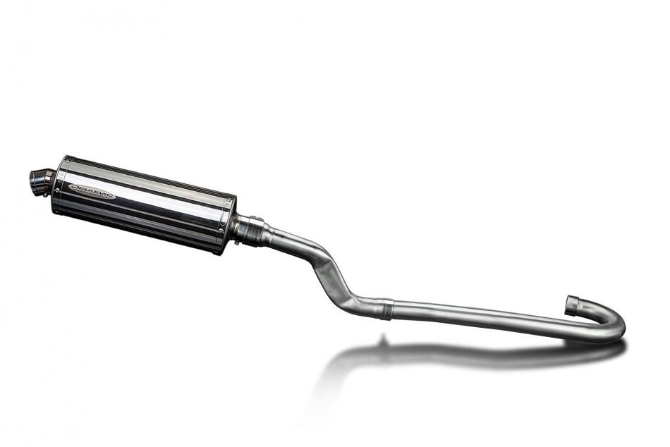 Yamaha XT500 TT500 1977-1981 Echappement Complet Silencieux 350mm Ovale Inox