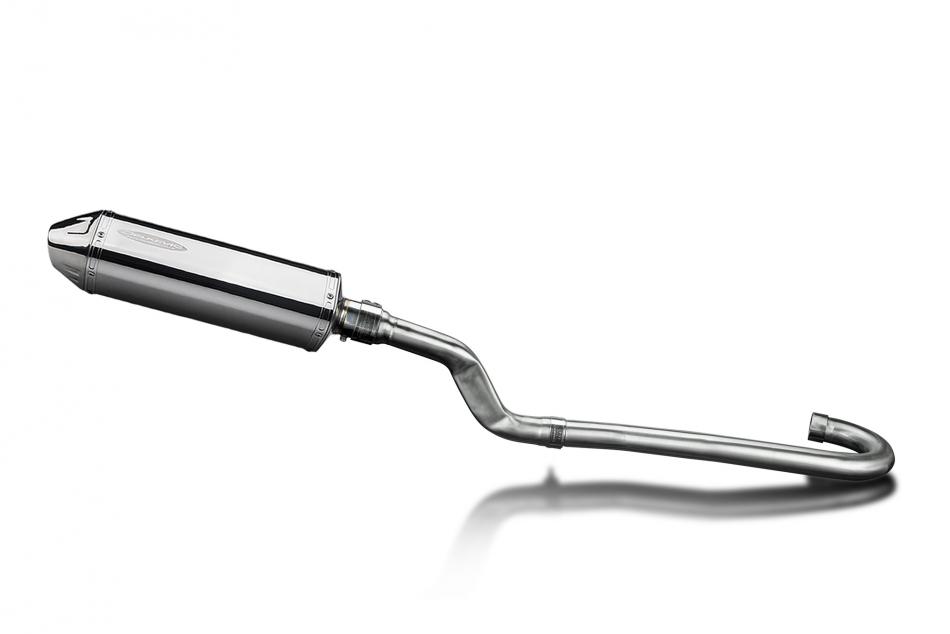 Yamaha XT500 TT500 1977-1981 Echappement Complet Silencieux 320mm Tri-Ovale Inox