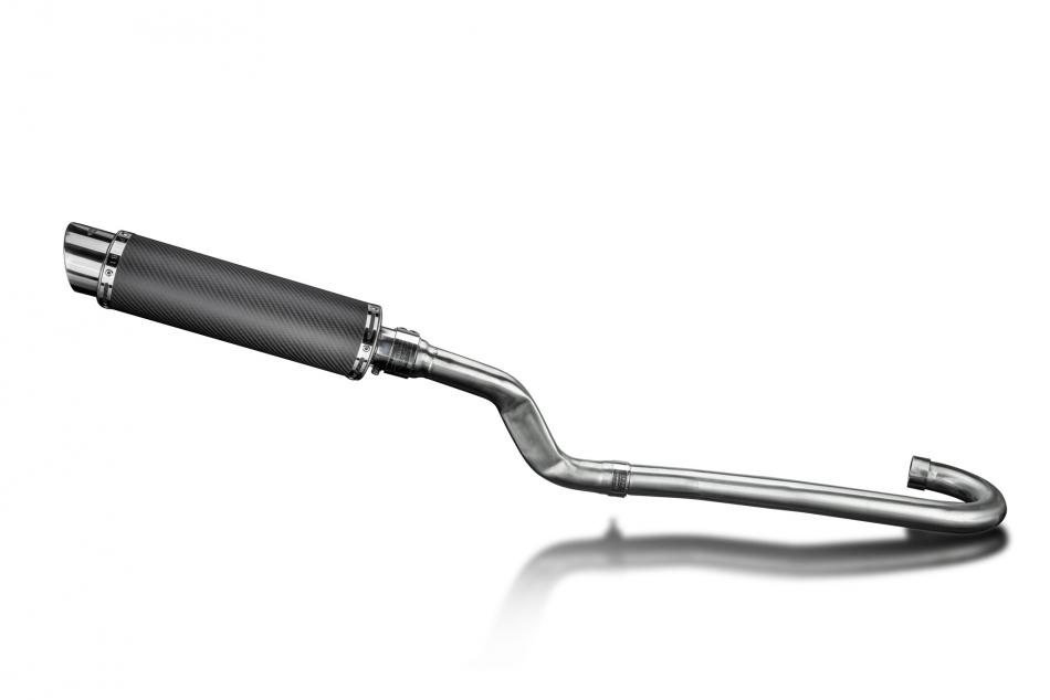 Yamaha XT500 TT500 1977-1981 Echappement Complet Silencieux 350mm Rond Carbone