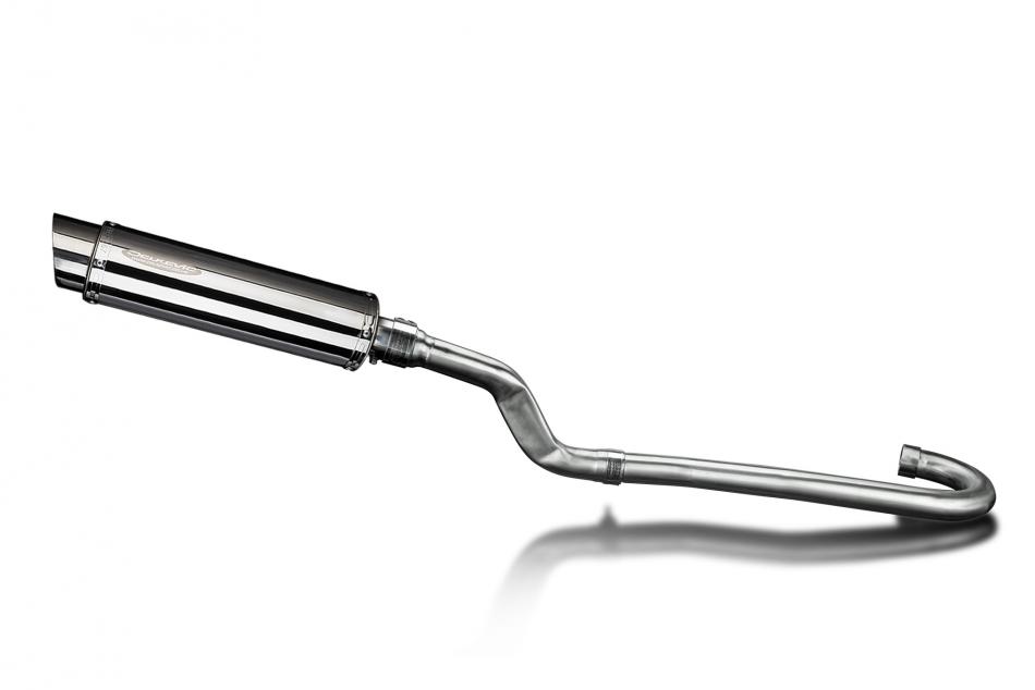 Yamaha XT500 TT500 1977-1981 Echappement Complet Silencieux 350mm Rond Inox