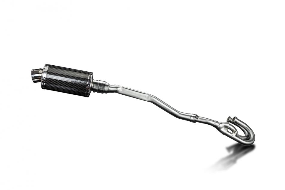 Honda XL250S 1978-1981 Echappement Complet Silencieux 225mm Ovale Carbone