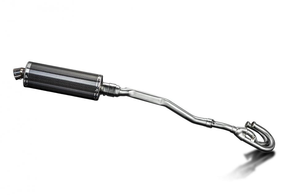 Honda XL250S 1978-1981 Echappement Complet Silencieux 350mm Ovale Carbone