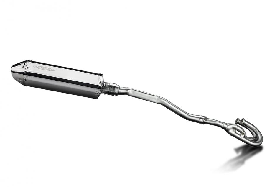 Honda XL250S 1978-1981 Echappement Complet Silencieux 320mm Tri-Ovale Inox