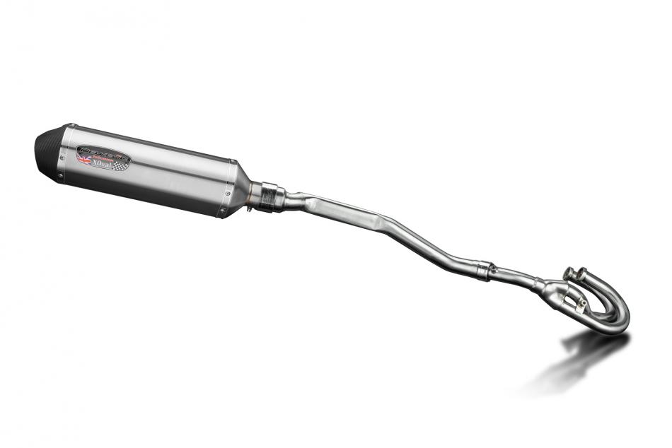 Honda XL250S 1978-1981 Delkevic Echappement Complet Silencieux 343mm XOvale Inox