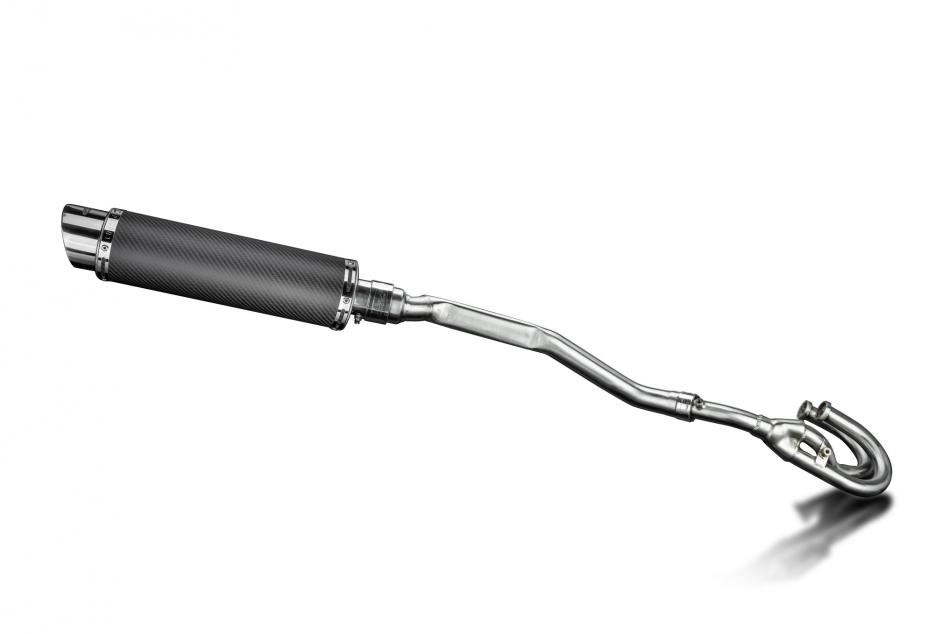 Honda XL250S 1978-1981 Echappement Complet Silencieux 350mm Rond Carbone