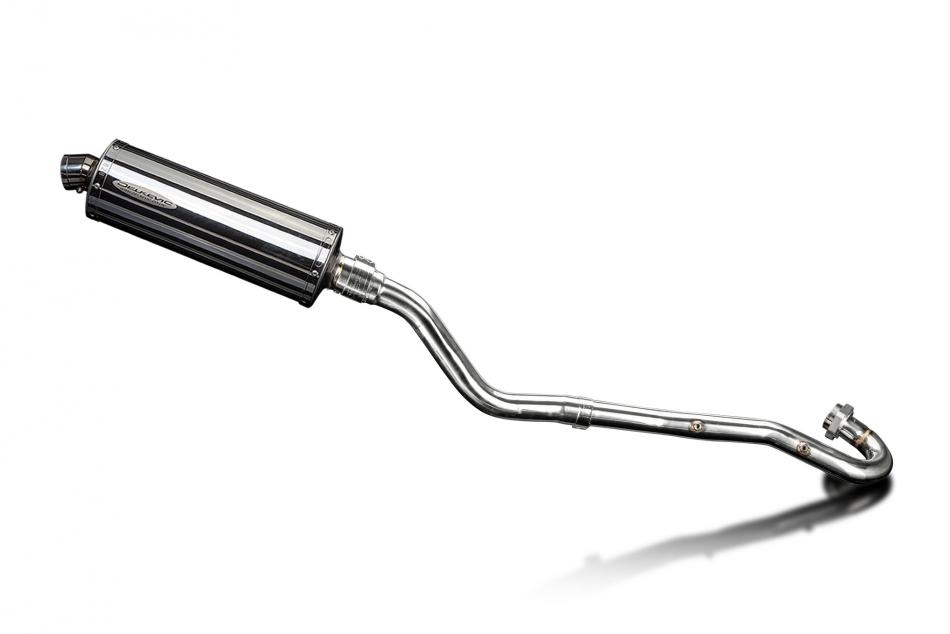 Kawasaki KLR650E 2008-2019 Echappement Complet Silencieux 350mm Ovale Inox