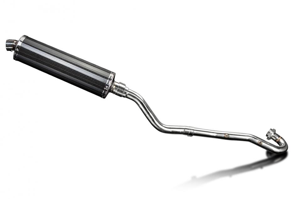 Kawasaki KLR650E 2008-2019 Echappement Complet Silencieux 450mm Ovale Carbone