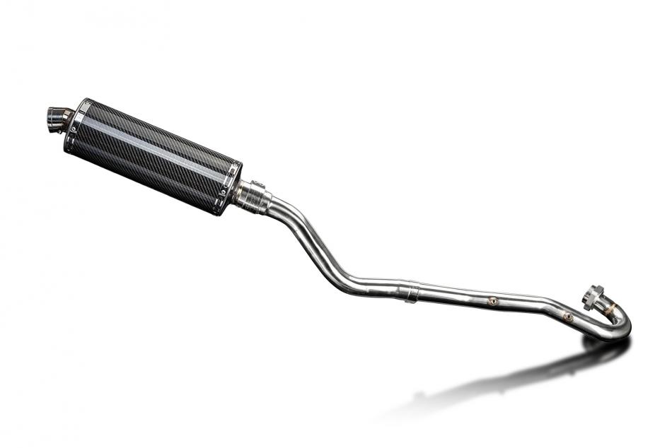 Kawasaki KLR650E 2008-2019 Echappement Complet Silencieux 350mm Ovale Carbone