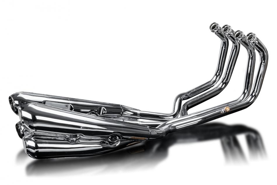 Systeme dechappement chrome complet Classic 4 silencieux pour Z900RS SE 2018-2024