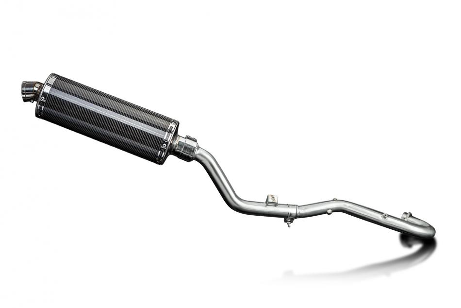 Suzuki DR350 1990-1999 Echappement Complet Silencieux 350mm Ovale Carbone