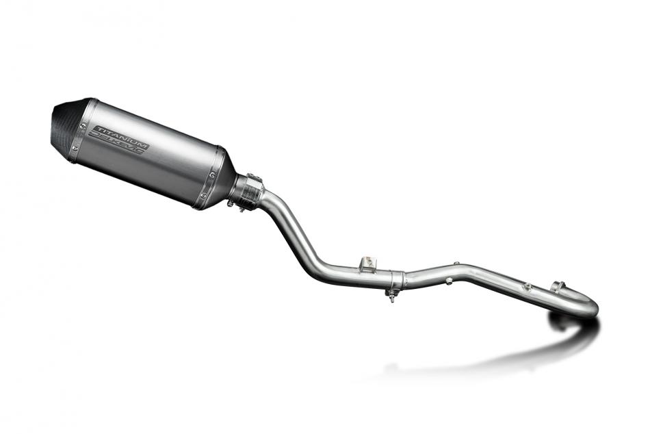 Suzuki DR350 1990-1999 Echappement Complet Silencieux 260mm X-Ovale Titane