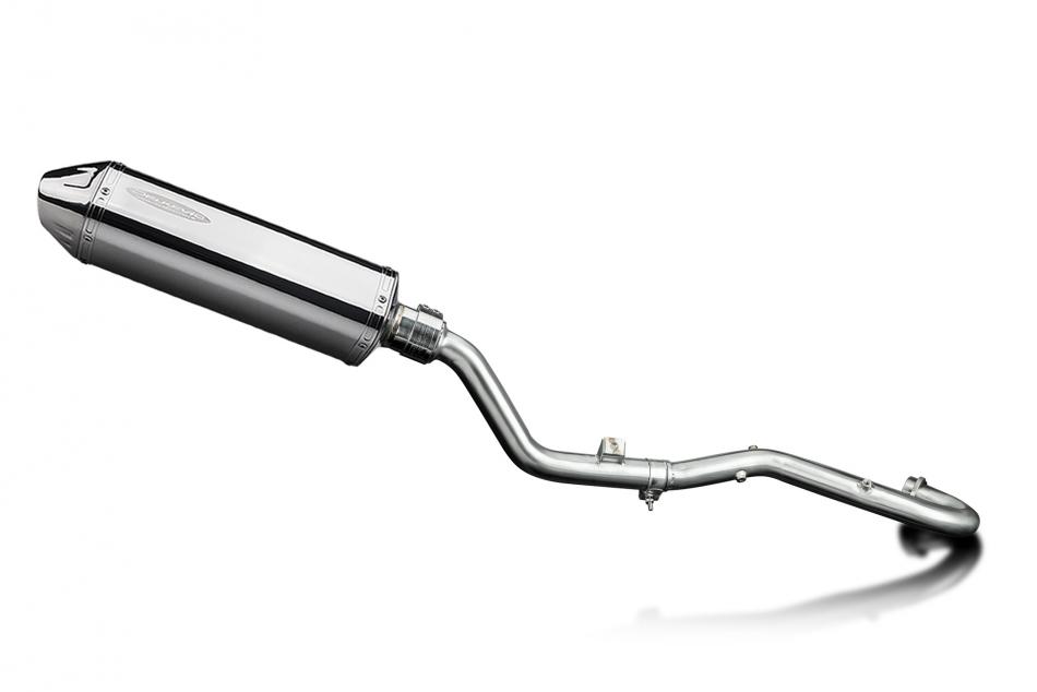 Suzuki DR350 1990-1999 Echappement Complet Silencieux 320mm Tri-Ovale Inox