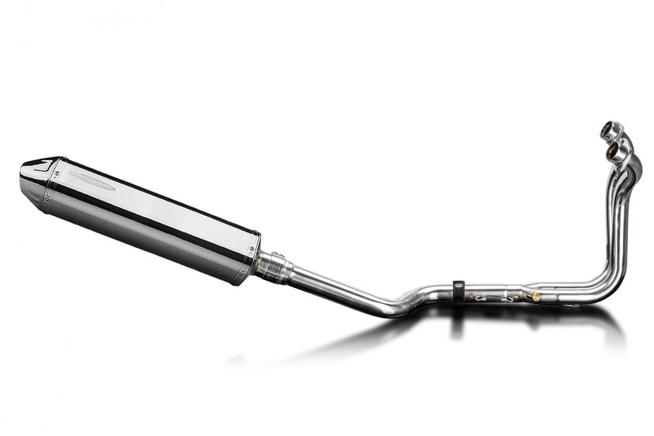 Suzuki 800DE V-Strom 2023-2025 Echappement 2-1 Silencieux 420mm Tri-Oval Inox