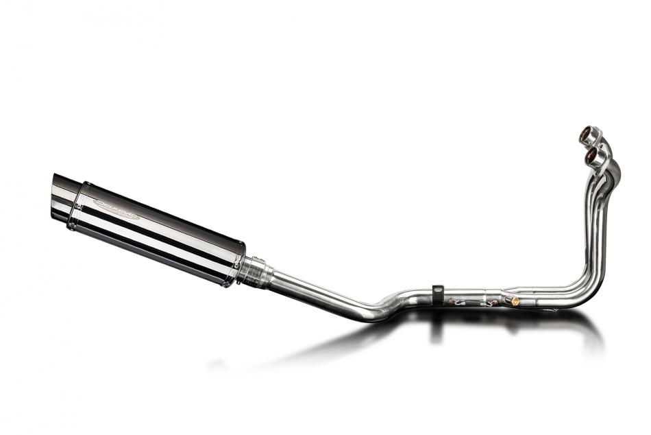 Suzuki 800DE V-Strom 2023-25 Echappement Complet 2-1 Silencieux 350mm Rond Inox