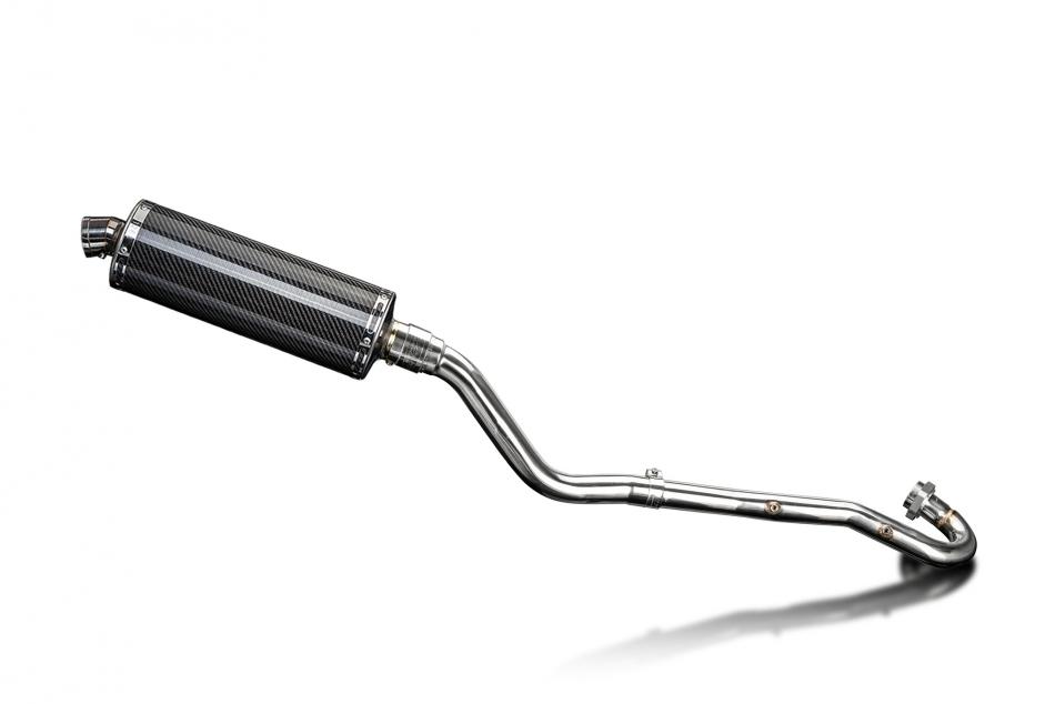 Kawasaki KLR600 KL600 1985-94 Echappement Complet Silencieux 350mm Ovale Carbone