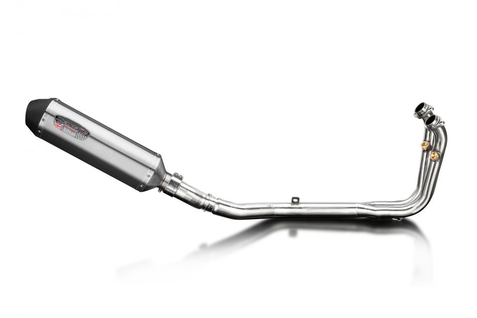 CFMOTO 450SR 2023-2025 Echappement Complet 2-1 Silencieux 343mm X-Ovale Inox