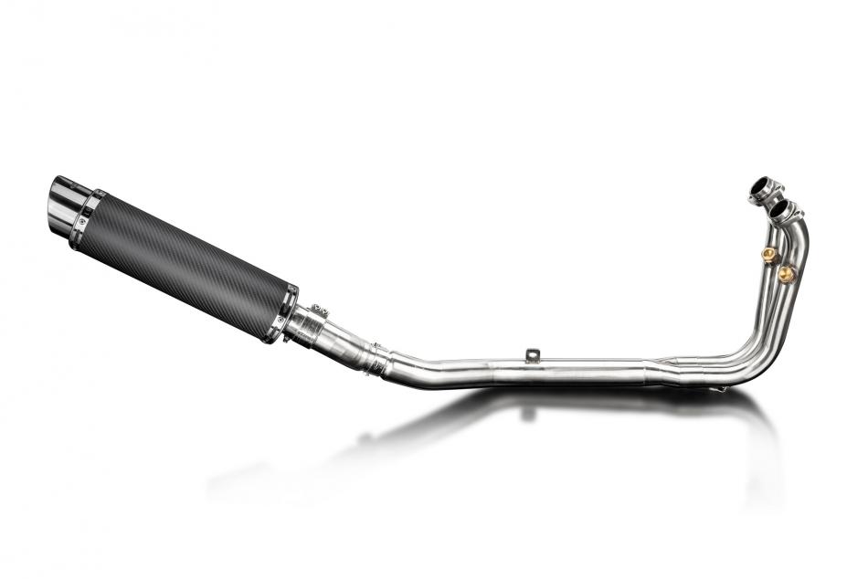 CFMOTO 450SR 2023-2025 Echappement Complet 2-1 Silencieux 350mm Rond Carbone