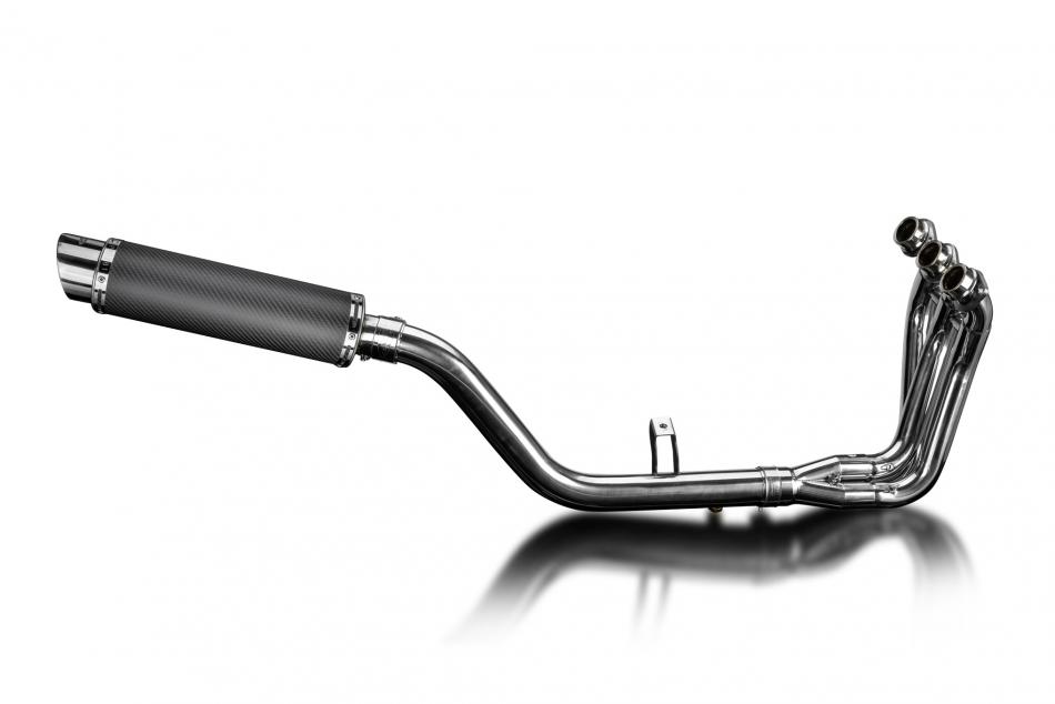 Yamaha Tracer 9 GT 2021-24 Echappement Complet 3-1 Silencieux 350mm Rond Carbone