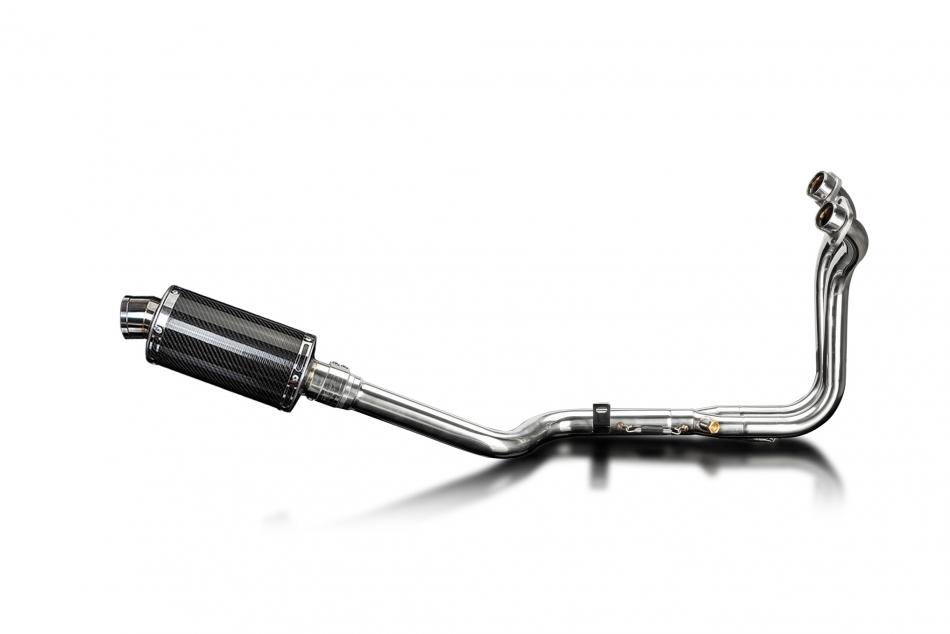 Suzuki 800RE V-Strom 2024-2025 Echappement 2-1 Silencieux 225mm Ovale Carbone