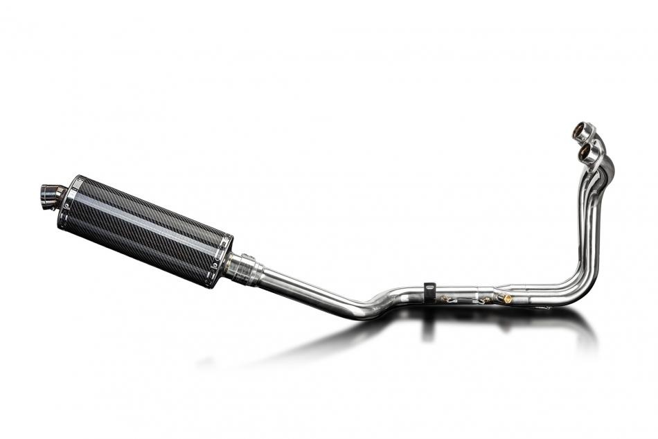 Suzuki 800RE V-Strom 2024-2025 Echappement 2-1 Silencieux 350mm Ovale Carbone