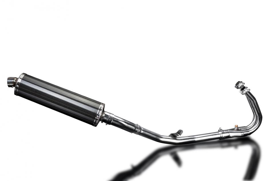Kawasaki Ninja 500 24-25 Echappement Complet 2-1 Silencieux 450mm Ovale Carbone