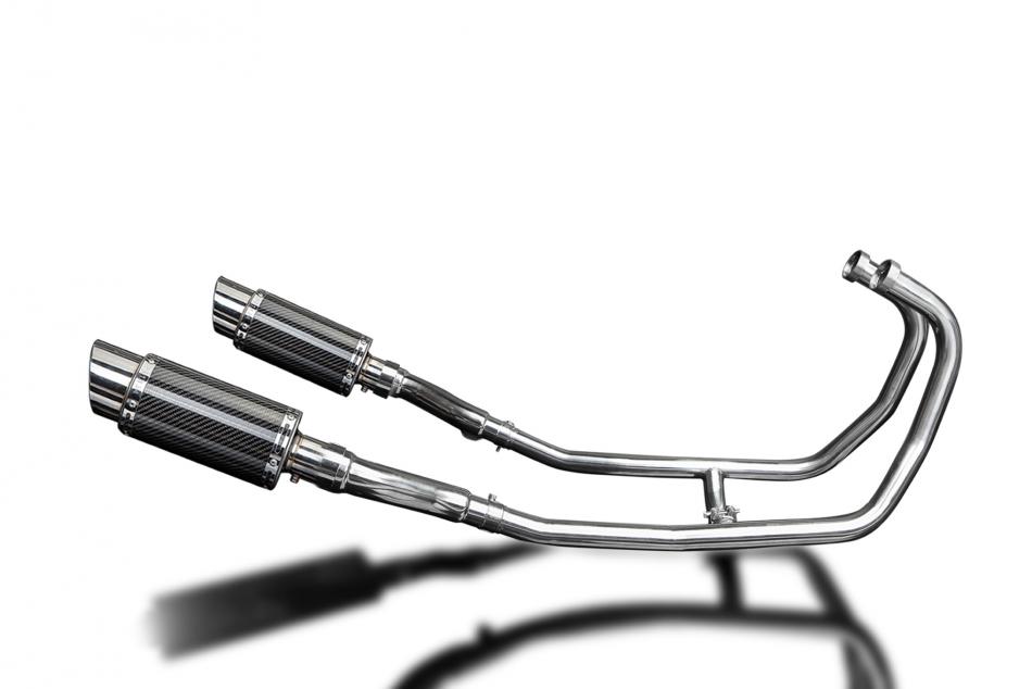 KAWASAKI GPZ500S 1987-2007 Echappement 2-2 Complet 200mm Rond Carbone PISTE