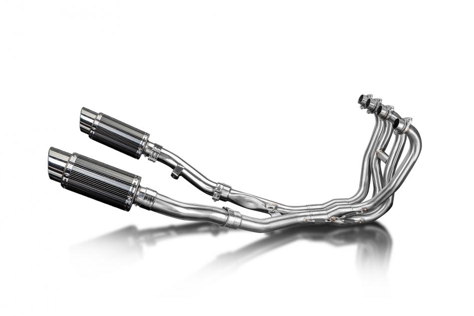 KAWASAKI ZZR400 ZZR600 Système Complet Mini Rond Carbone Echappement