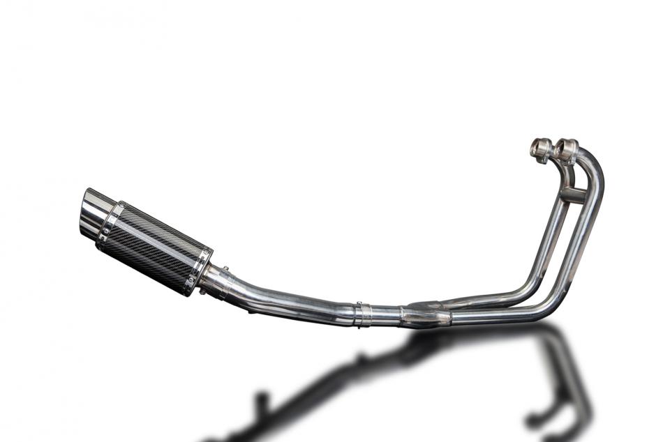 SUZUKI GS500E GS500F 1989-2009 Echappement 2-1 Complet 200mm Rond Carbone PISTE