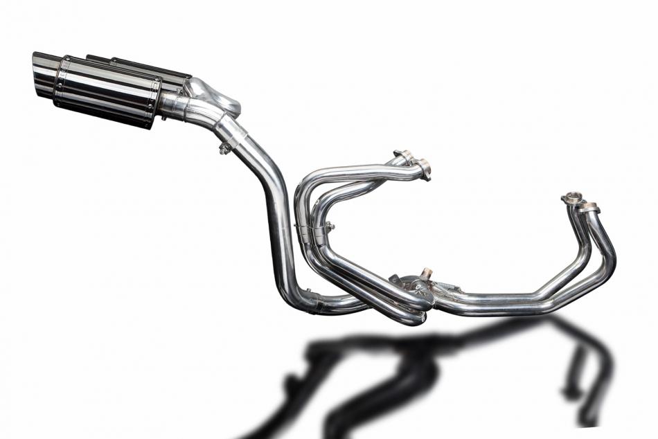 HONDA VFR800 VTEC 02-13 Echappement Complet 4-2 D�CAT Pot 200 Rond Inox PISTE