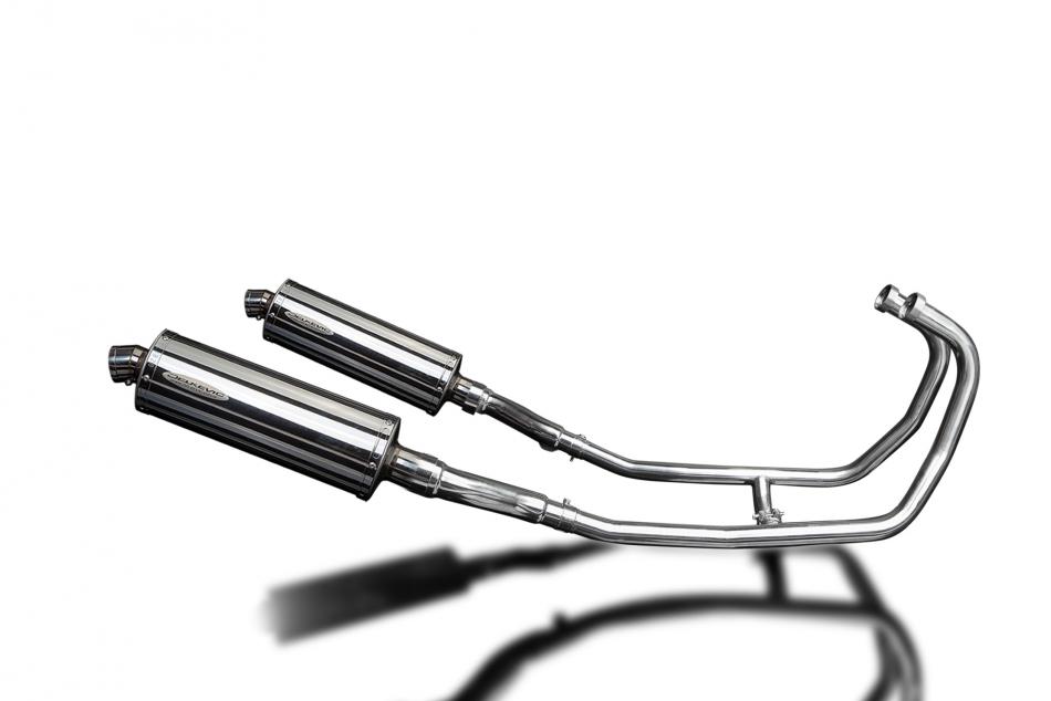 KAWASAKI GPZ500S GPZ400S Echappement 2-2 Complet 350mm Ovale Inox