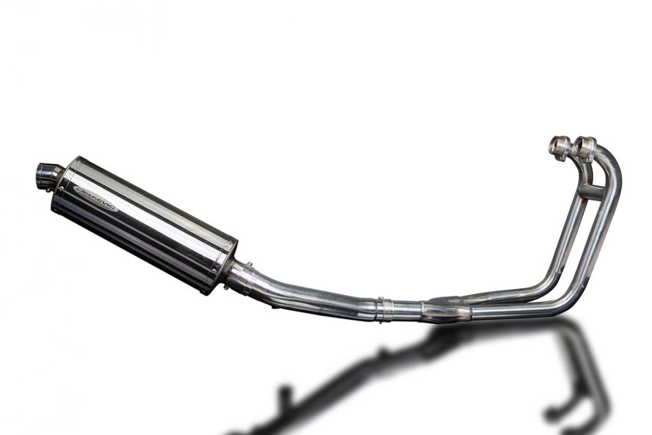 SUZUKI GS500E GS500F 1989-2009 Echappement 2-1 Complet 350mm Ovale Inox