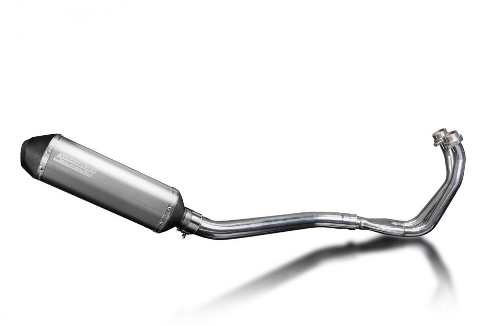 TDM850 (ALL MODELS) 1991-2001 / XOVAL 343mm (13.5 inch) TITANIUM SILENCER 2 into 1 COMPLETE SYSTEM