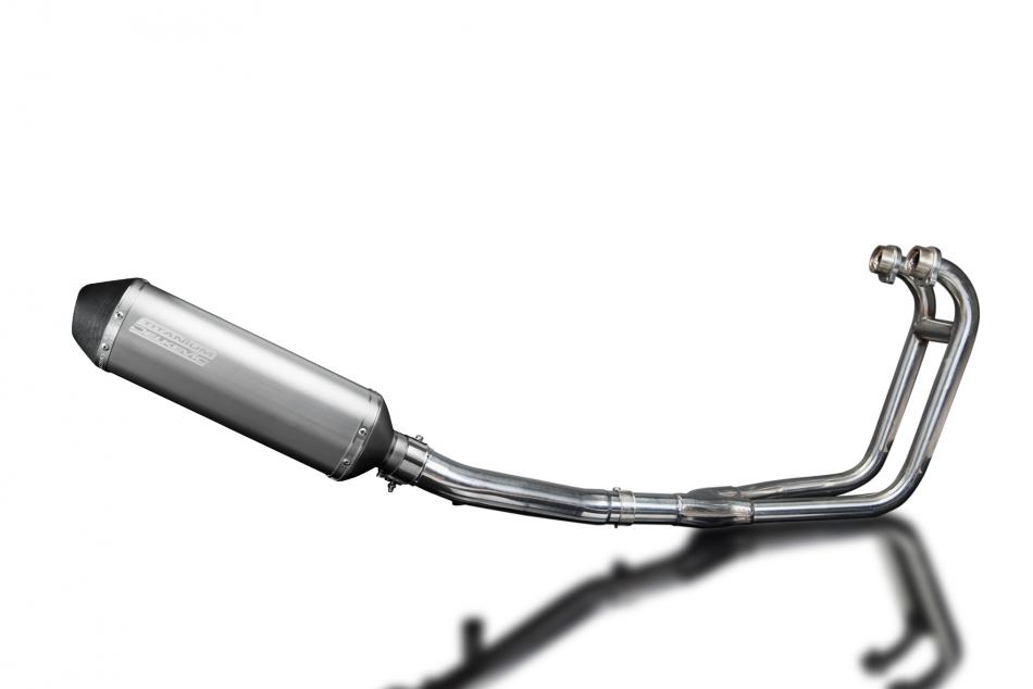 Suzuki GS500 E/F 1989-2009 Echappement 2-1 Silencieux 343mm X-Ovale Titane