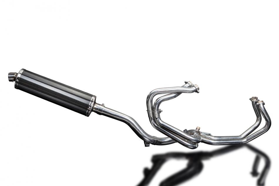 HONDA VFR800Fi 98-01 Echappement HAUT Complet Dï¿½CAT 4-1 Pot 450 Ovale Carbone