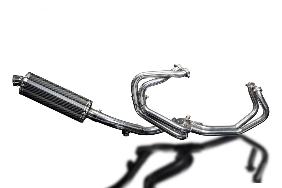 HONDA VFR800Fi 1998-2001 Echappement Complet 4-1 DECAT 350mm Ovale Carbone