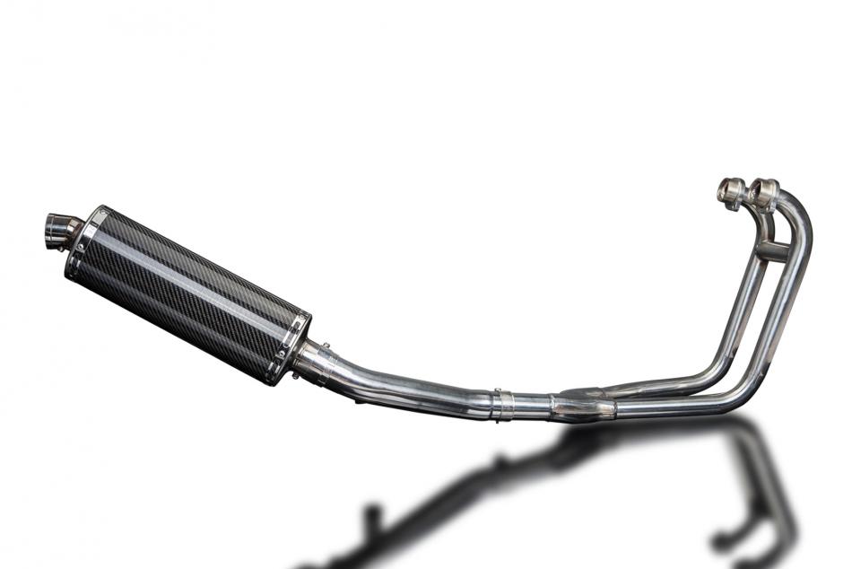 SUZUKI GS500E GS500F 1989-2009 Echappement 2-1 Complet 350mm Ovale Carbone