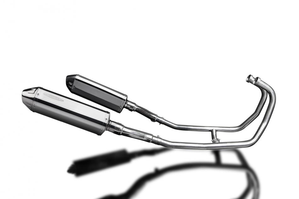 KAWASAKI GPZ500S GPZ400S Echappement Complet 2-2 Silencieux 320mm Tri-Ovale Inox