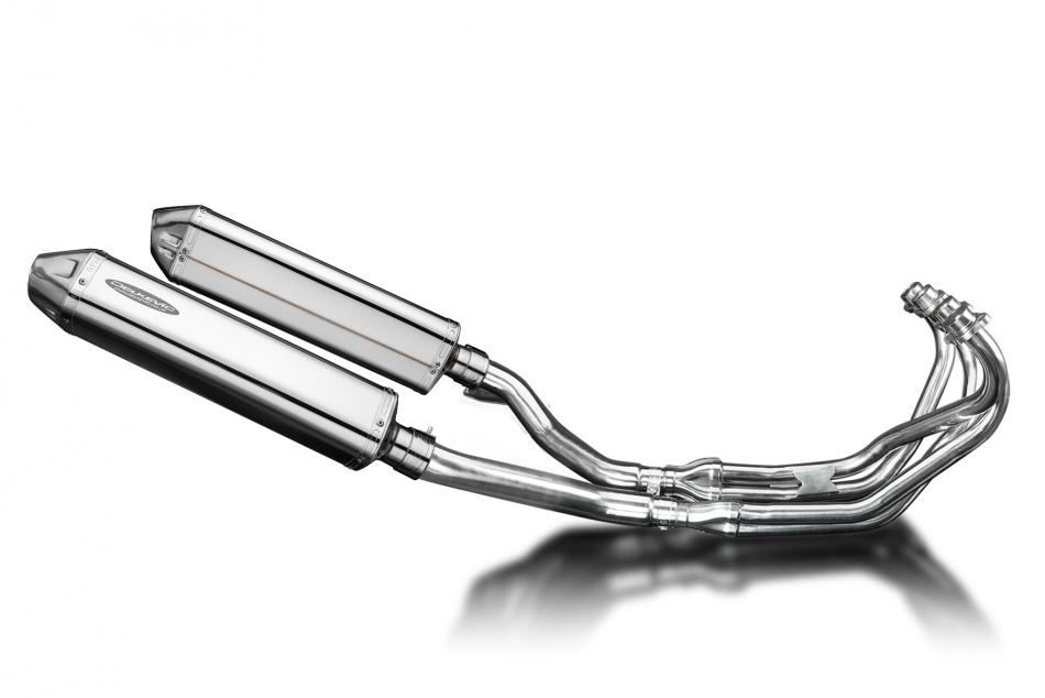 YAMAHA XJ600 DIVERSION 1992-04 Echappement Complet 4-2 Pot 420mm Tri-Ovale Inox