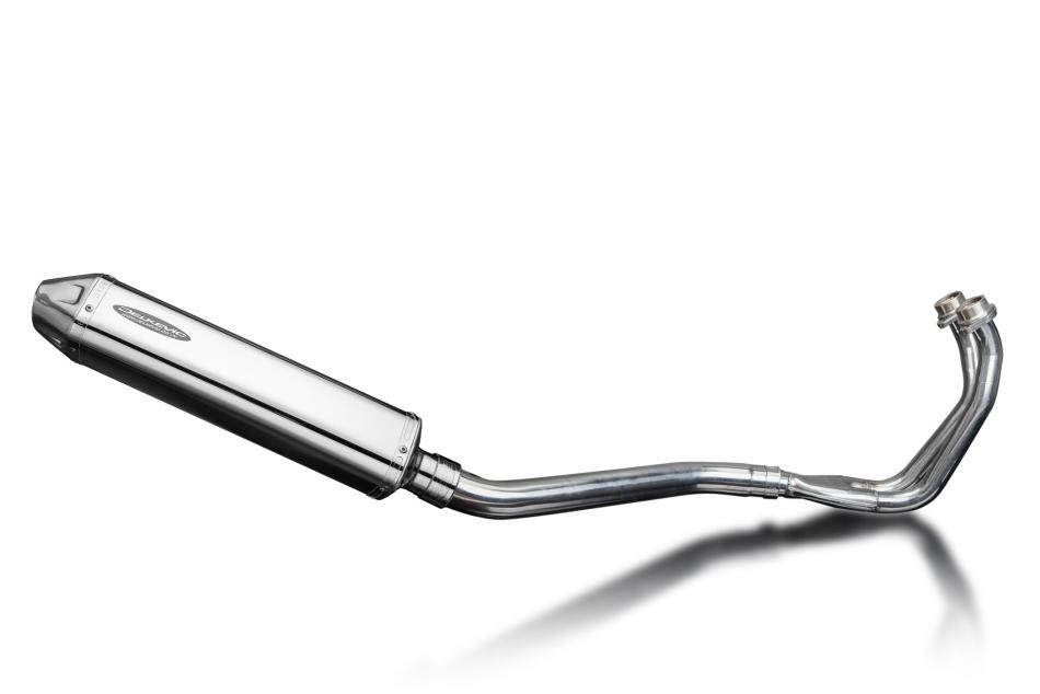 Yamaha TDM850 1991-2001 Echappement Complet 2-1 Silencieux 420mm Tri-Ovale Inox