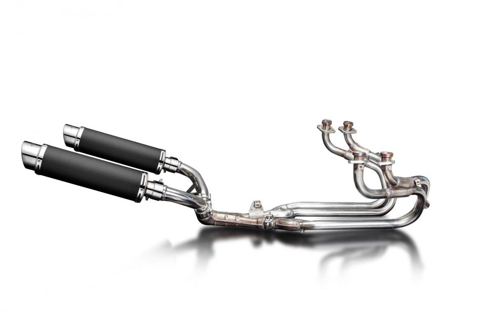 HONDA ST1100 PAN EUROPEAN 1989-2003 Echappement Complet Pot 350mm Rond Carbone