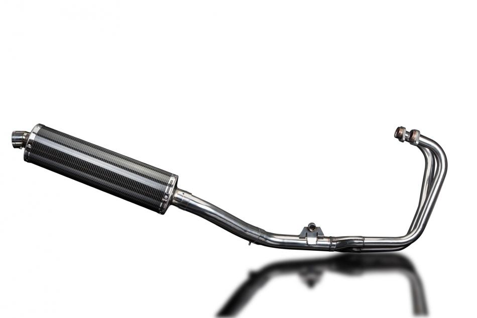 HONDA CBF500-A-ABS 2004-08 Echappement Complet 2-1 Silencieux 450 Ovale Carbone