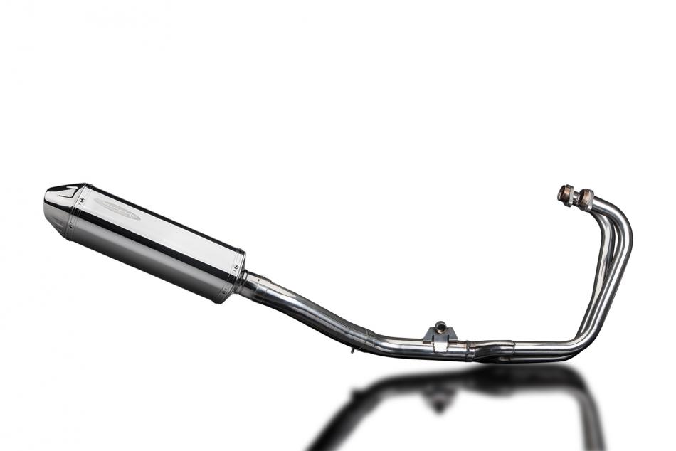 HONDA CBF500-A-ABS 2004-2008 Echappement Complet 2-1 Pot 320mm Tri-Ovale Inox