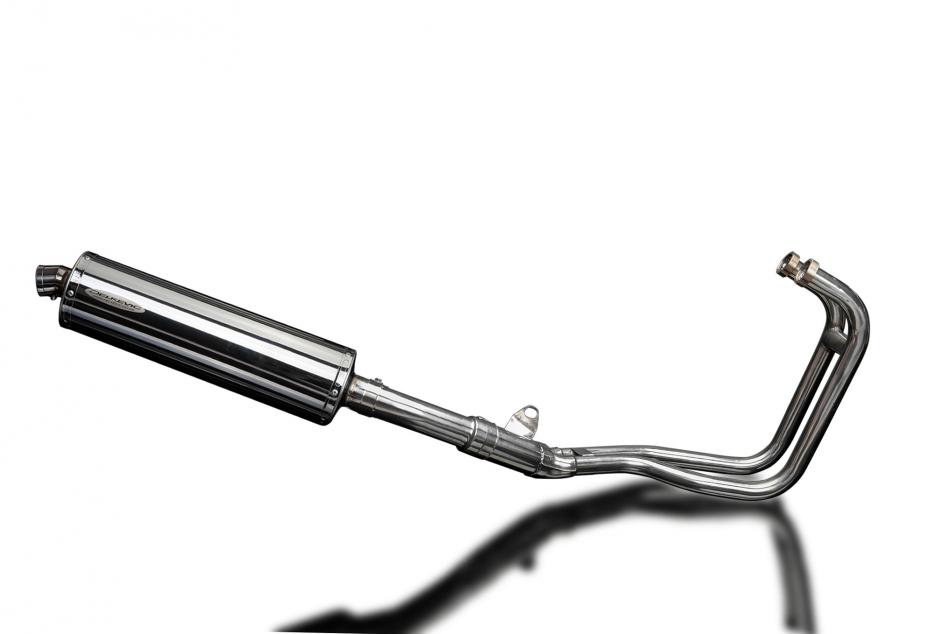 KAWASAKI ER5 1996-2007 Echappement 2-1 Complet Pot 450mm Ovale Inox