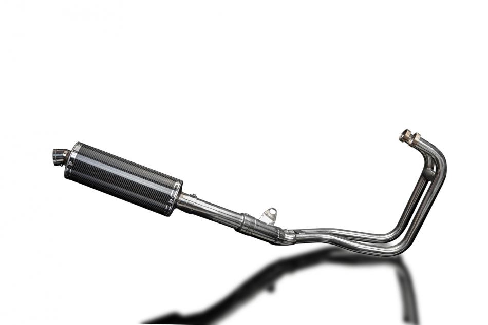 KAWASAKI ER5 1996-2007 Echappement 2-1 Complet Pot 350mm Ovale Carbone