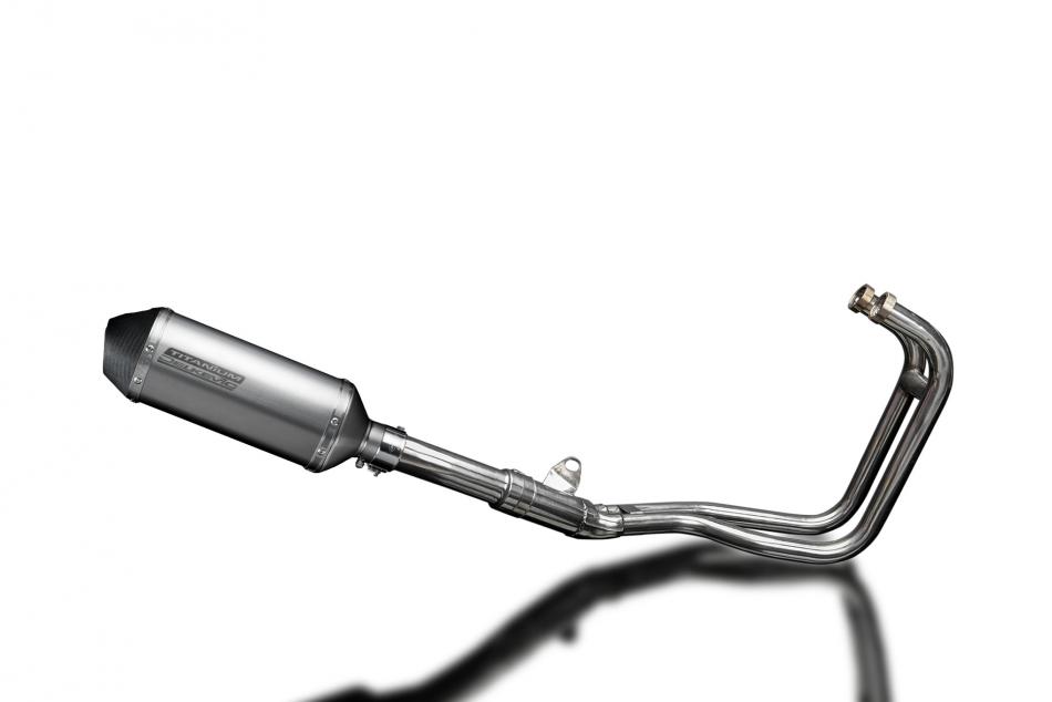 Kawasaki ER5 1996-2007 Echappement Complet 2-1 Silencieux 220mm X-Ovale Titane