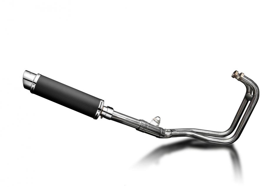 KAWASAKI ER5 1996-2007 Echappement Complet 2-1 Silencieux 350mm Rond Carbone