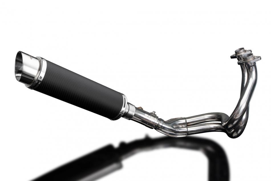 KAWASAKI ER6F ER6N NINJA 650R 2006-2011 Echappement 2-1 Complet 350 Rond Carbone