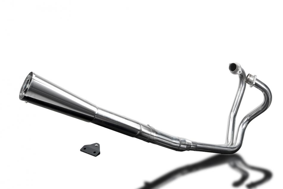 Yamaha XS650SE 78-85 Echappement Complet Inox 2-1 Megafone Classique